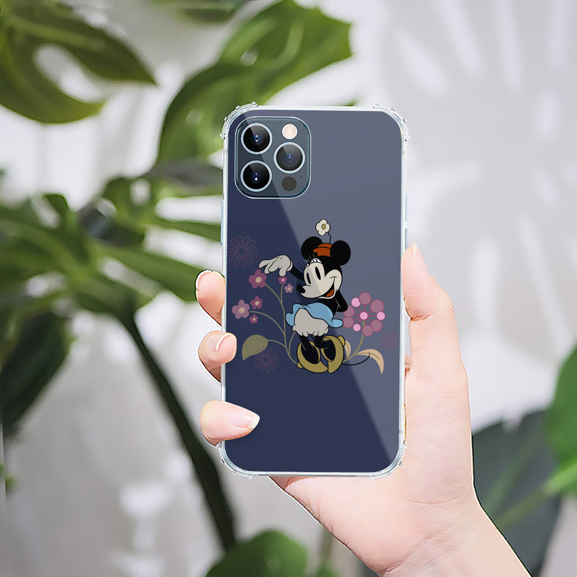 （画像用） ミッキーマウス Mickey Mouse 【iPhone 12シリーズ対応】透明スマホケース（クリアソフトケース）